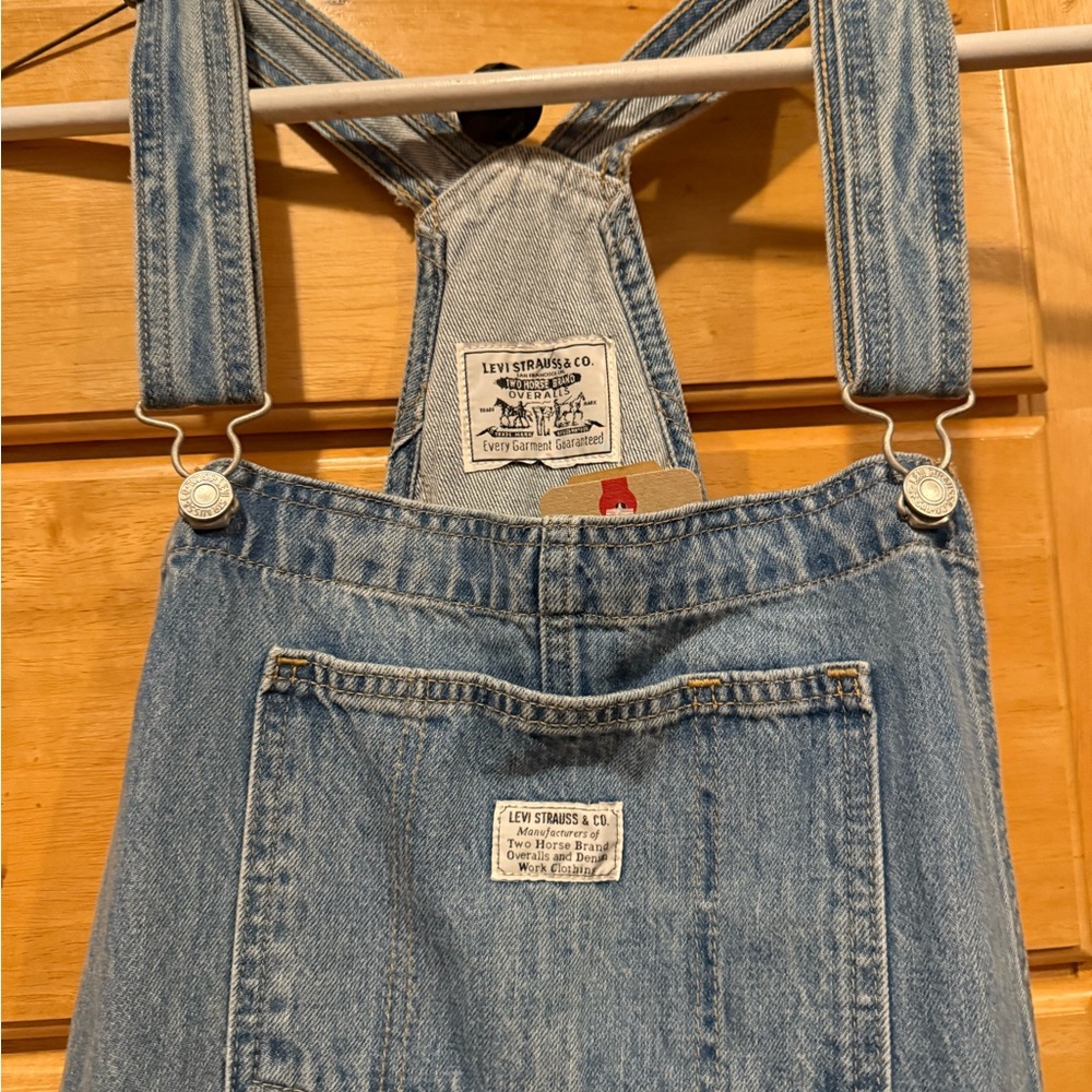 Levi's Classic Blue Denim Overalls